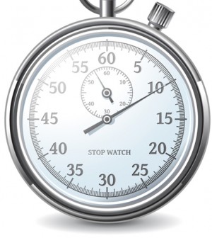 Stop Watch with 10 Minutes to Go